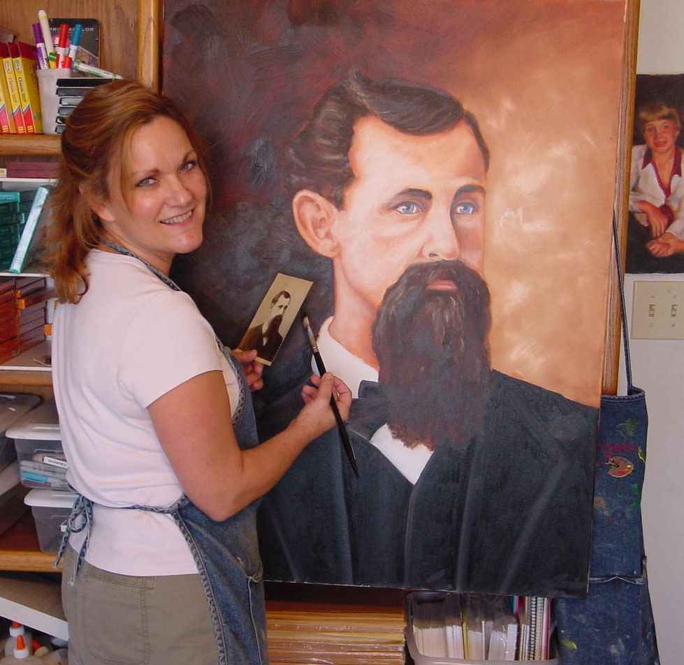 Painting Stephen Heard from a Photograph